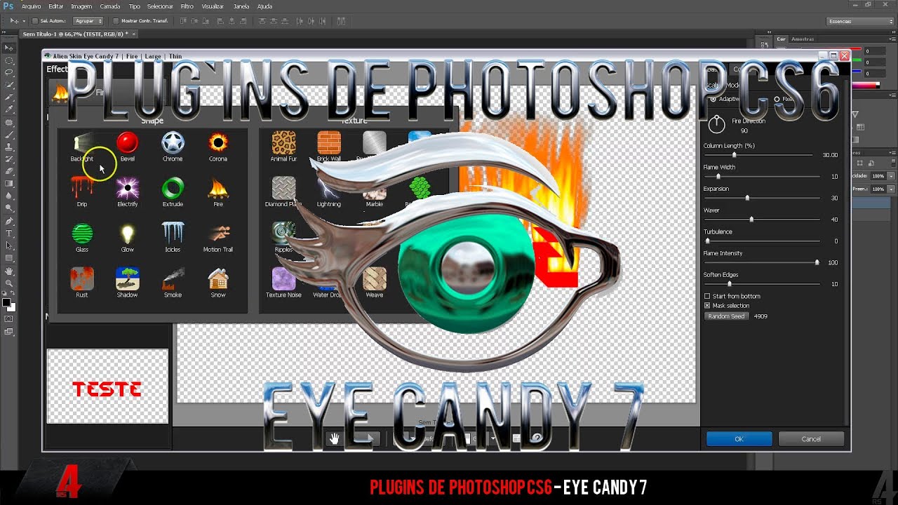 Free Download Plugin Alien Skin Eye Candy 4000 V4.0